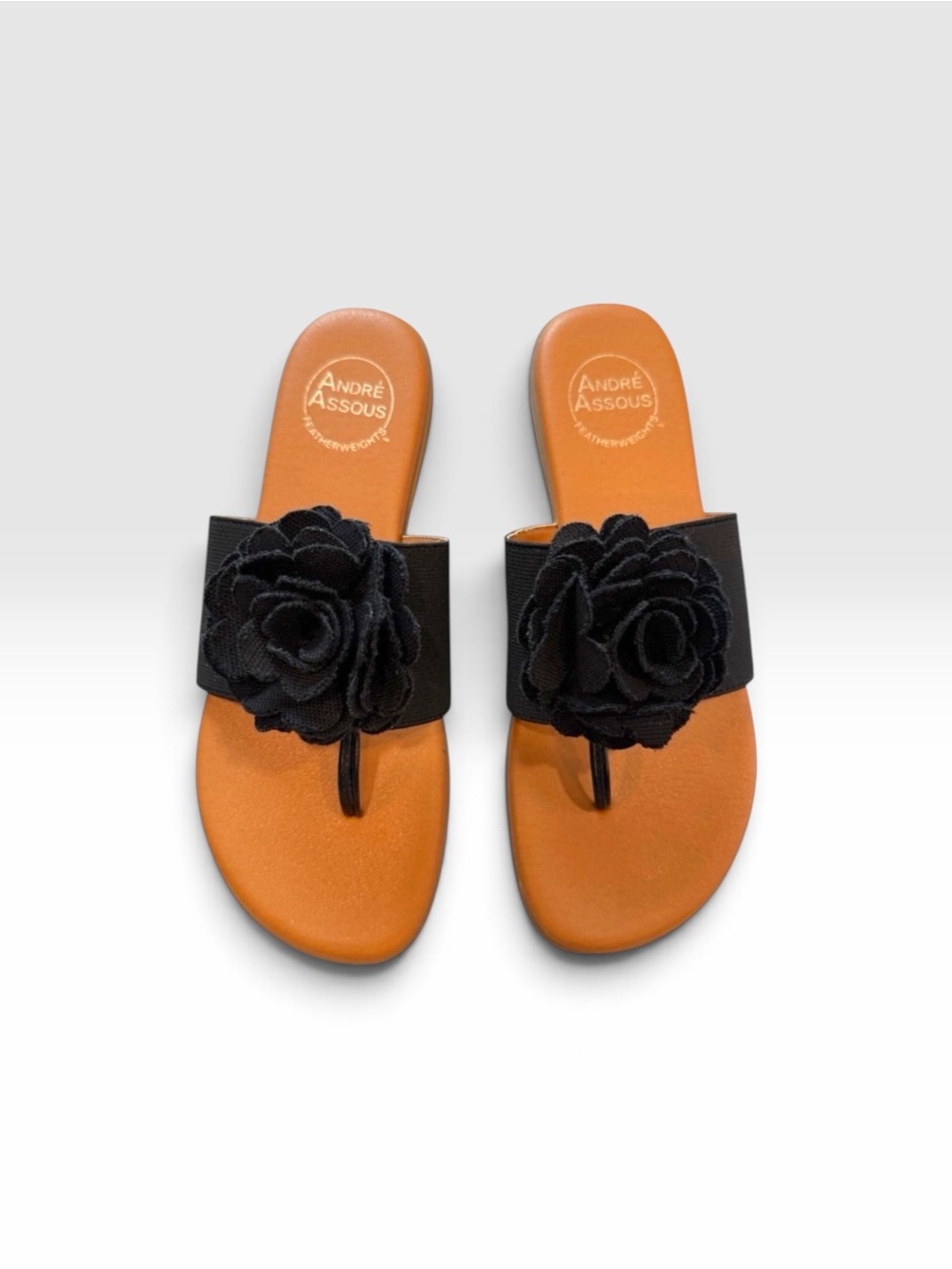Anthropologie- Andre Assous NATE Featherweights Sandal Floral Thong Sandals - Picture 11 of 12